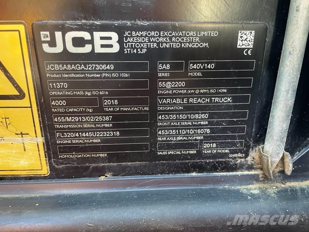 JCB 540-140 مناولات متداخلة