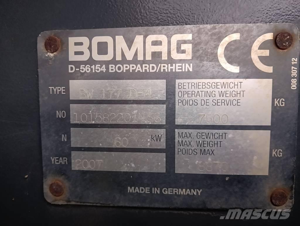 Bomag 177 D4 مداحل أحادية الأسطوانة