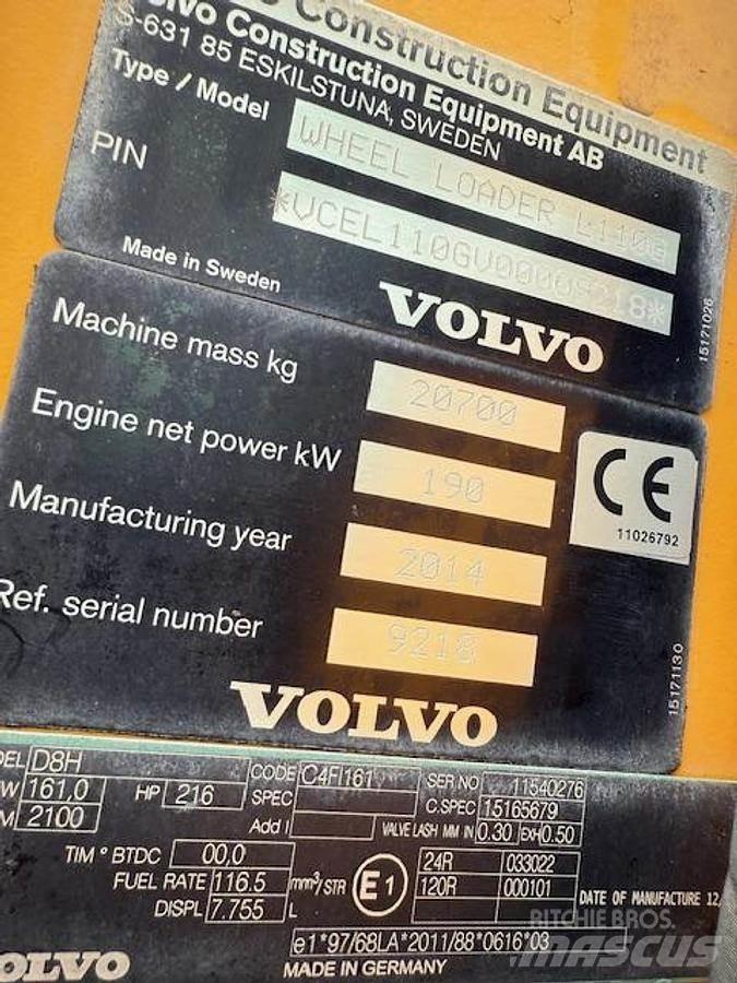 Volvo L110G لوادر بعجل