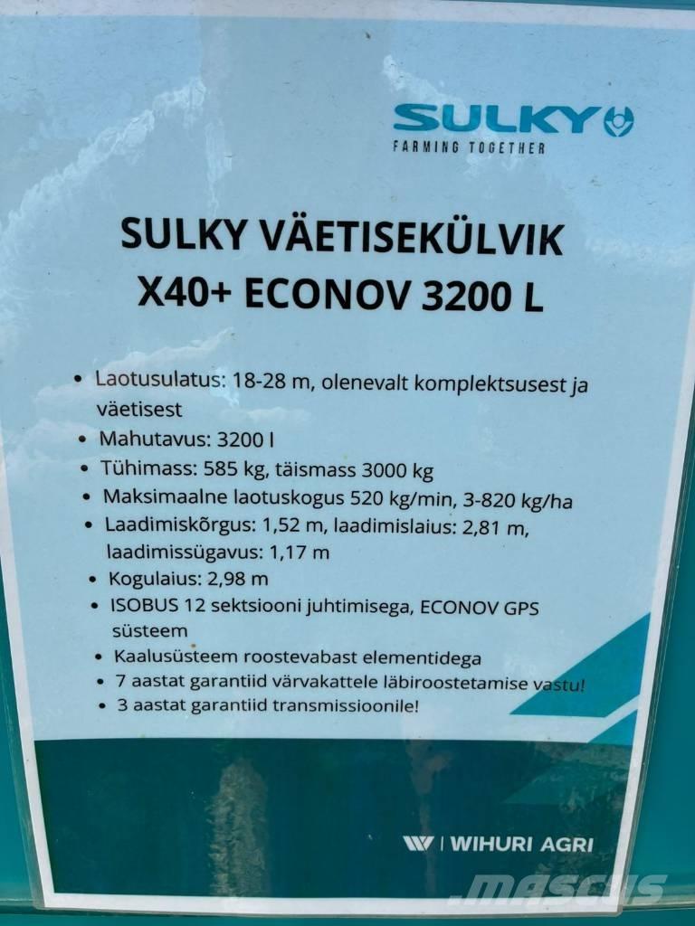 Sulky X 40+ Econov معدات فرد المواد المعدنية