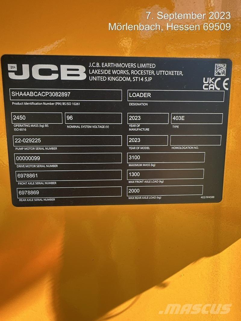 JCB 403E Elektro لوادر بعجل