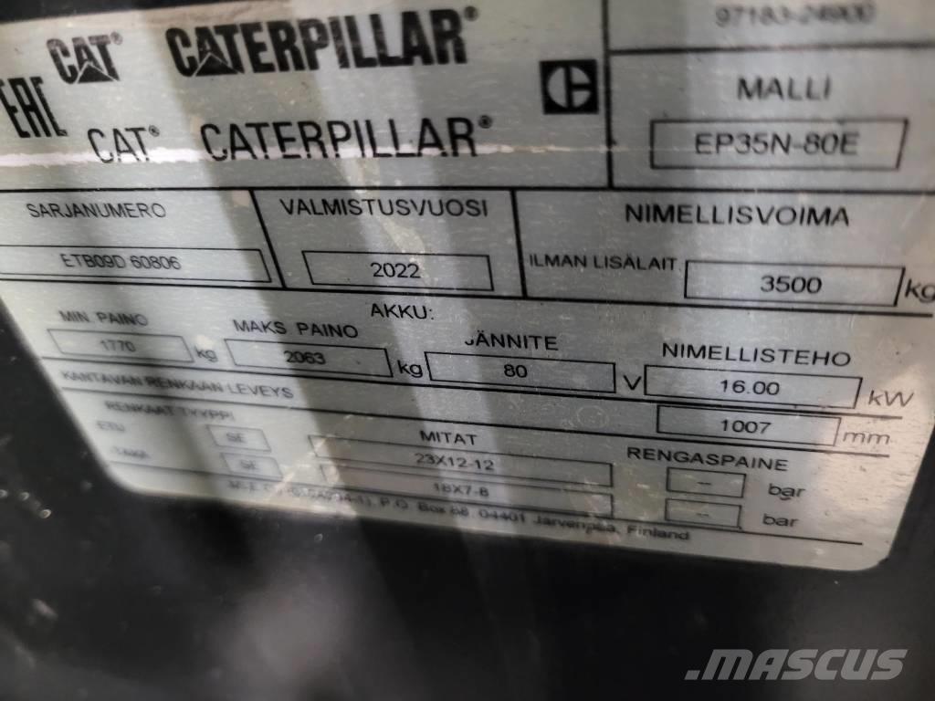 CAT EP 35 N شاحنات ذات رافعات شوكية تعمل بالكهرباء