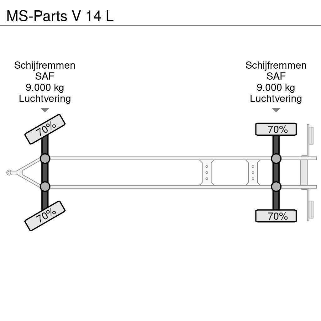  MS-PARTS V 14 L مقطوروات مسطحة/مفصلية الجوانب