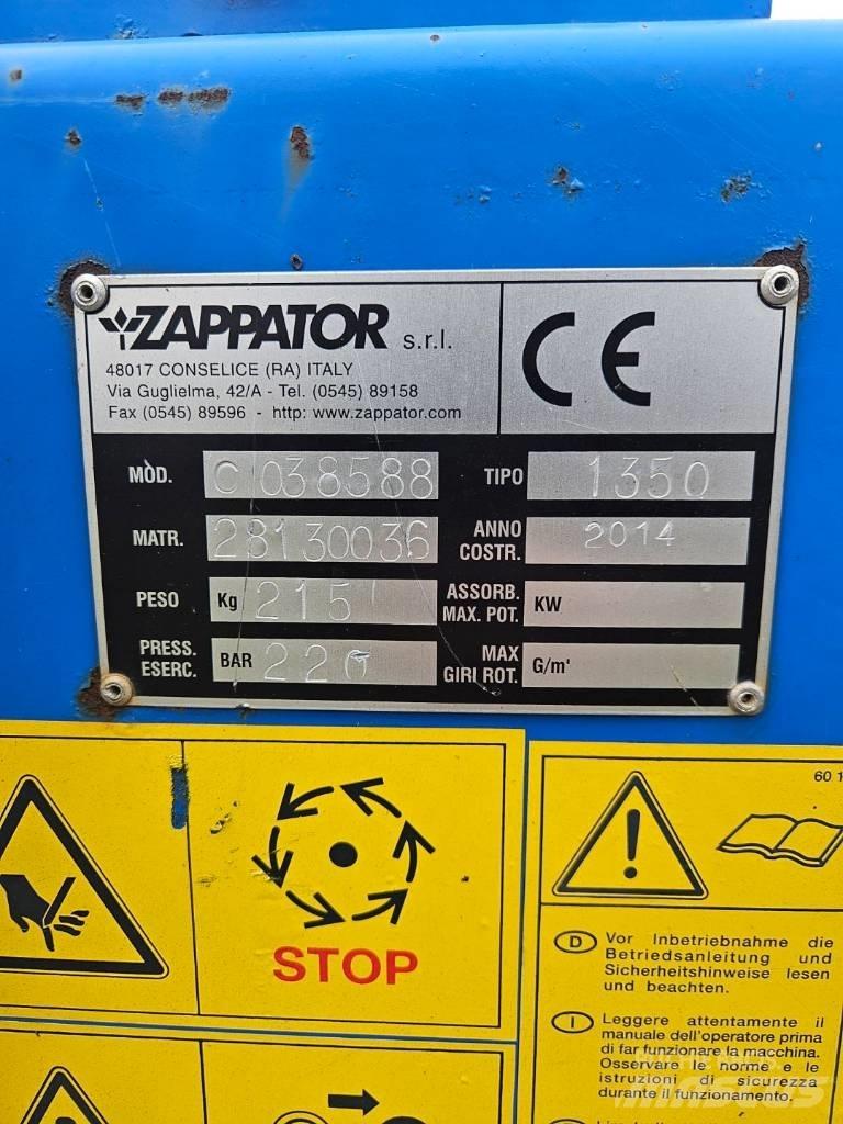 Zappator Power rake ماكينات أخرى لتجهيز الأراضي