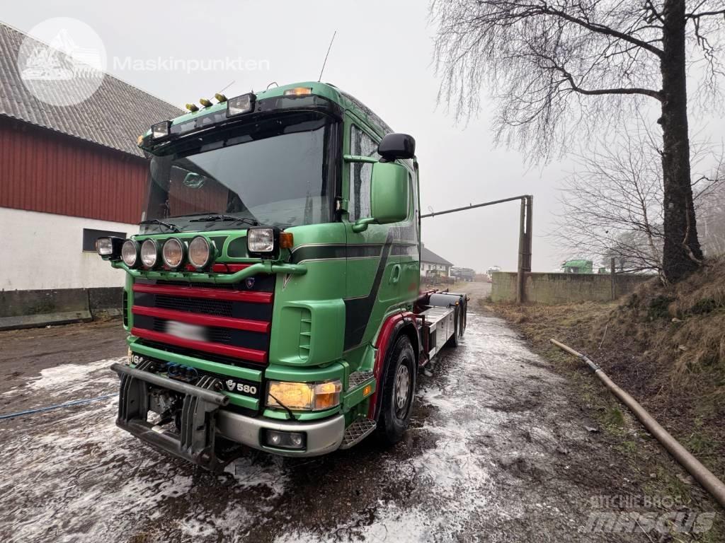 Scania R 164-580 شاحنات الرافعات الخطافية