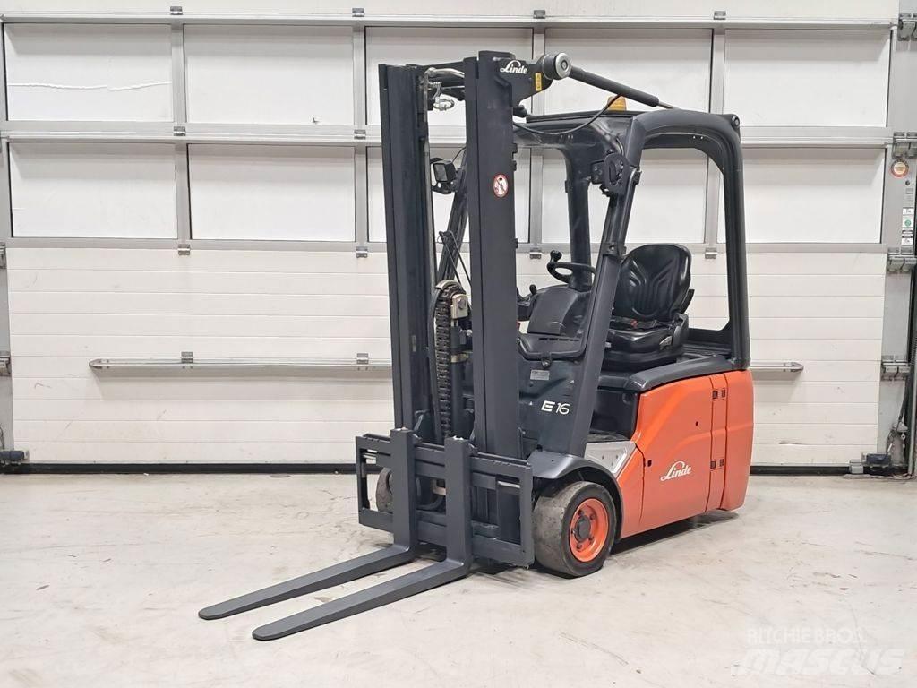 Linde E16C-01 شاحنات ذات رافعات شوكية تعمل بالكهرباء
