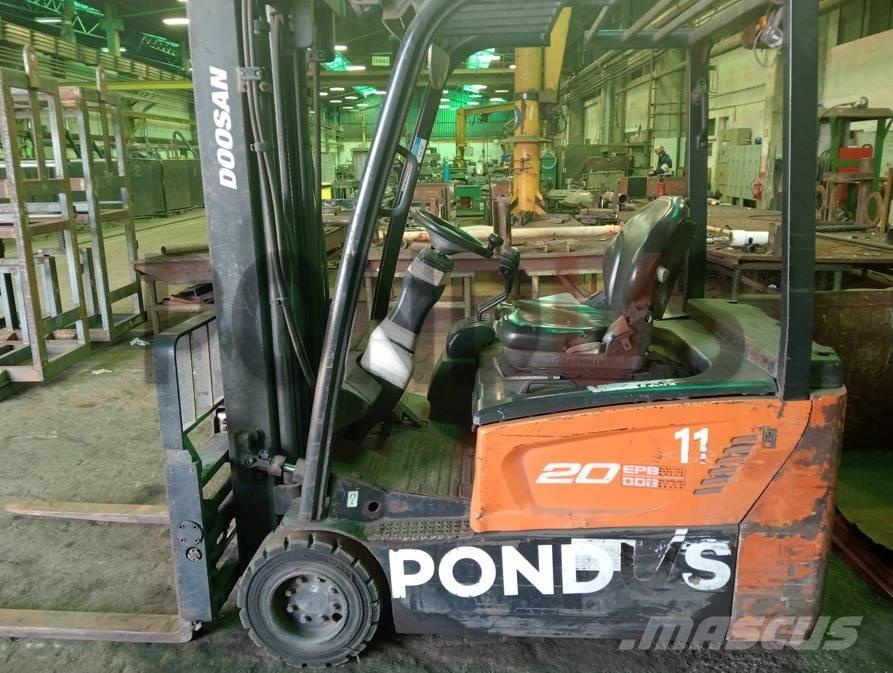Doosan B 20 T-7 شاحنات ذات رافعات شوكية تعمل بالكهرباء