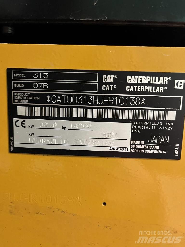 CAT 313 Next Gen حفارات زحافة