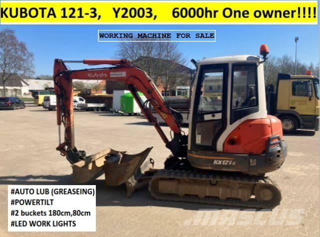 Kubota KX121-3 حفارات صغيرة أقل من 7 طن (حفارات صغيرة)