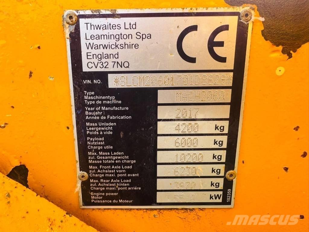 Thwaites 6T عربات نقل قلابة للمواقع