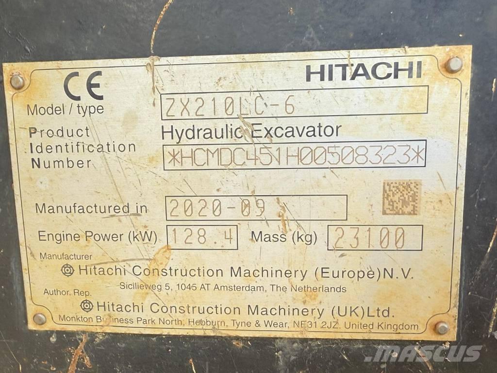 Hitachi ZX 210 LC-6 حفارات زحافة