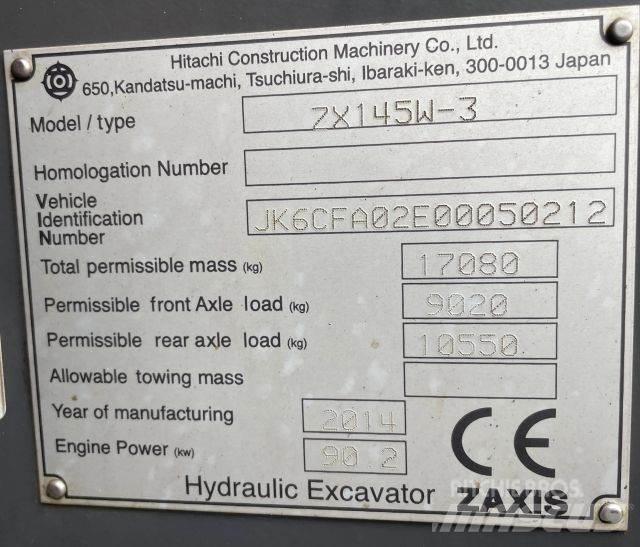 Hitachi ZX 145W-3 حفارات بعجل