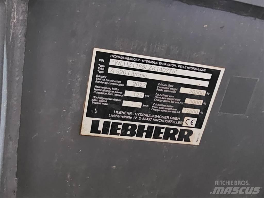 Liebherr A920 حفارات بعجل