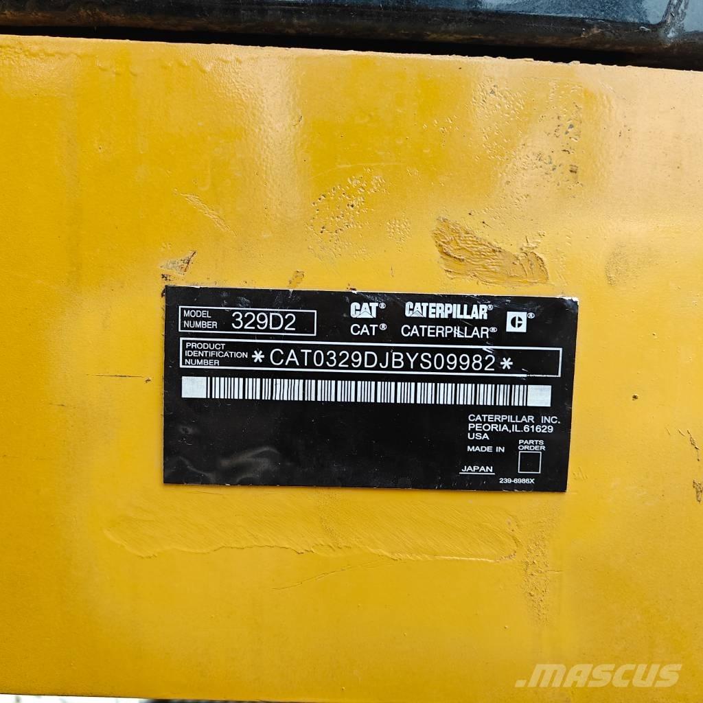 CAT 329 D L حفارات زحافة