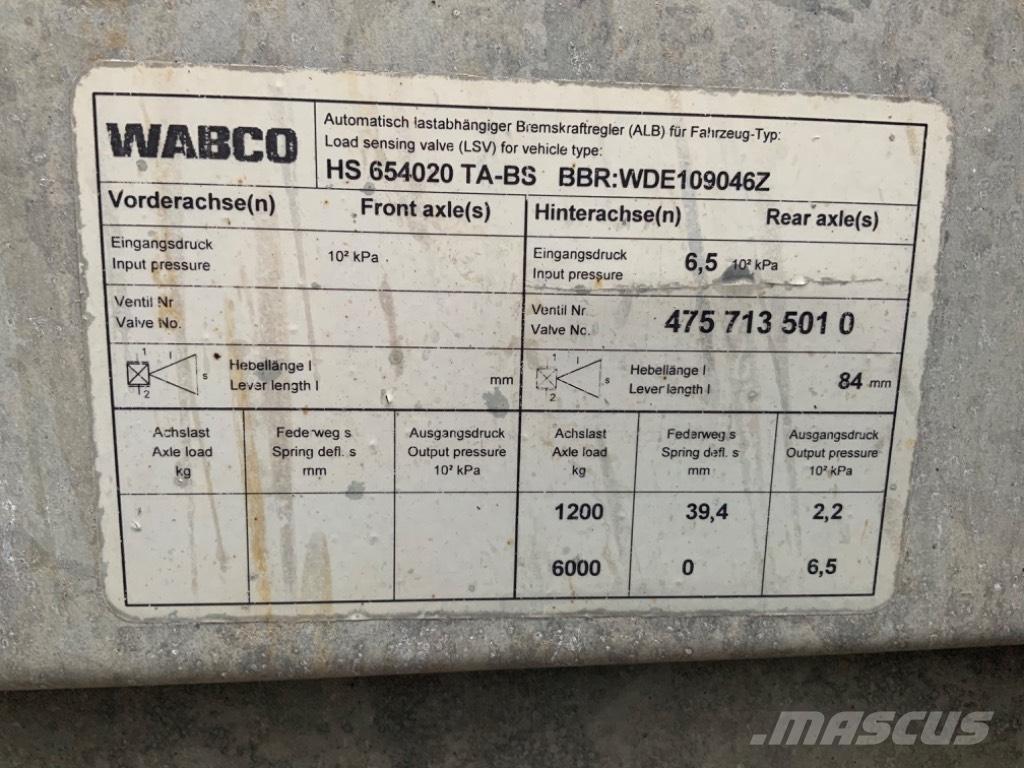 Humbaur HS 6540 مقطورات مركبات نقل