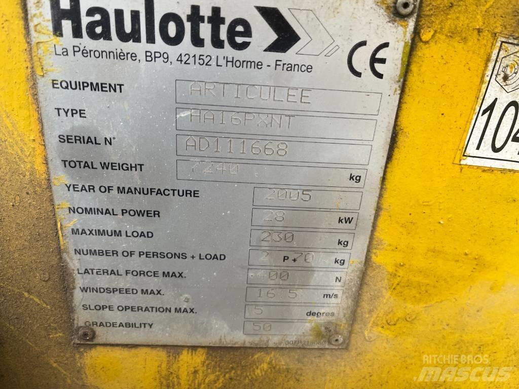 Haulotte HA 16 PX NT رافعات سلة مفصلية