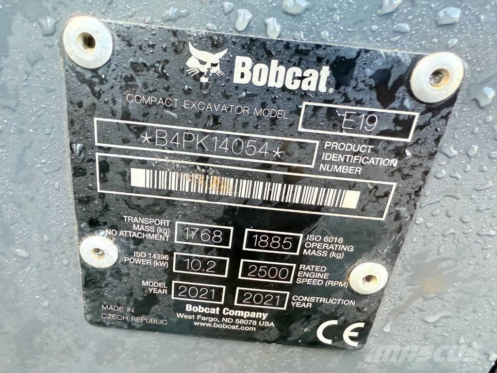 Bobcat E 19 حفارات صغيرة أقل من 7 طن (حفارات صغيرة)