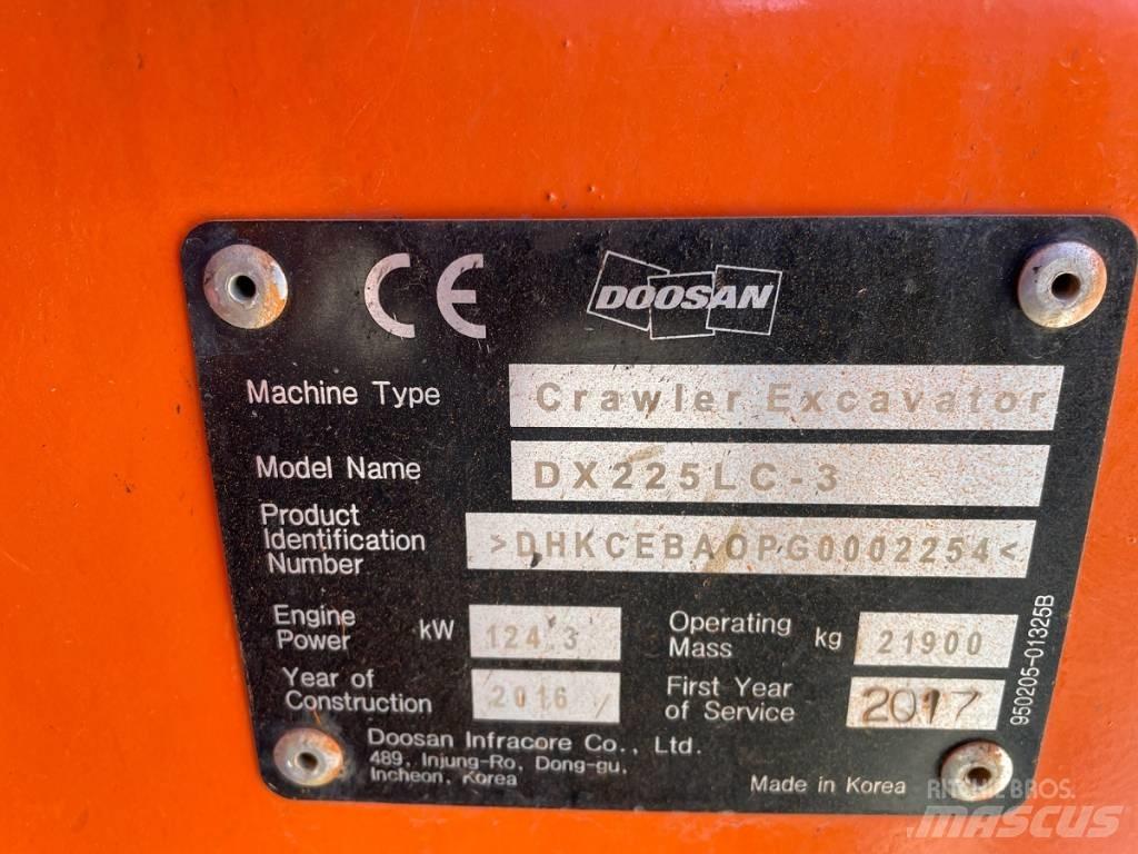 Doosan DX 225 LC-3 حفارات زحافة