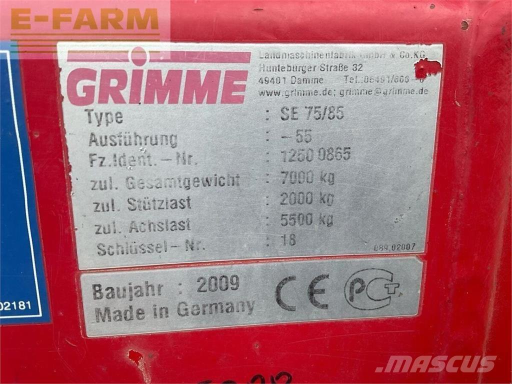Grimme se 85-55 حفارات وحصادات البطاطس