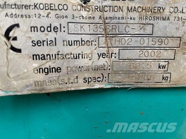Kobelco SK 135 SR LC حفارات زحافة
