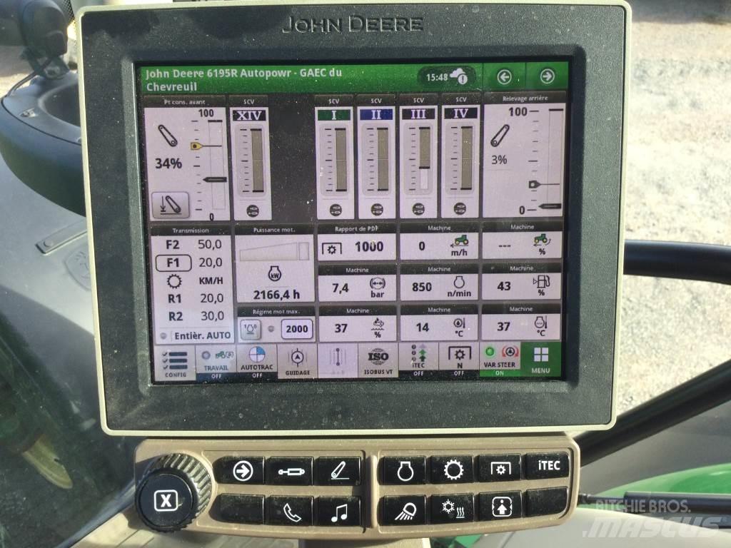 John Deere 6195R الجرارات