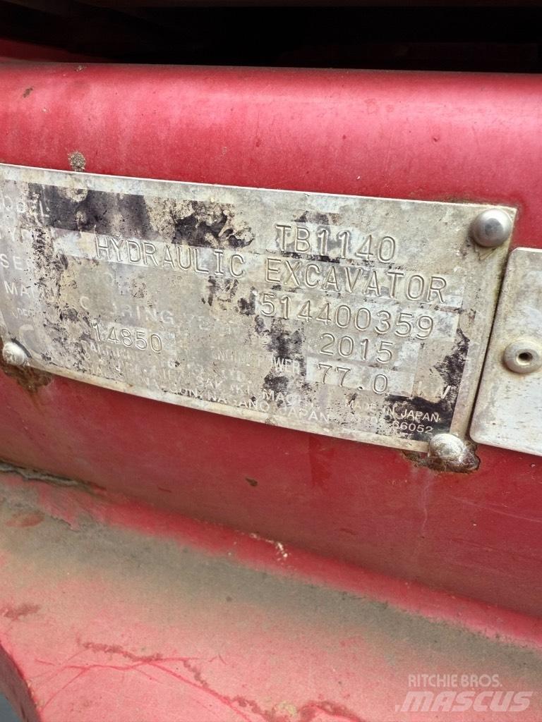 Takeuchi TB 1140 حفارات زحافة
