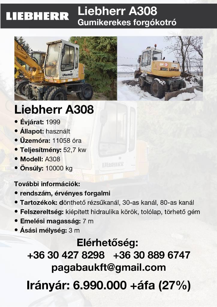 Liebherr A 308 حفارات بعجل