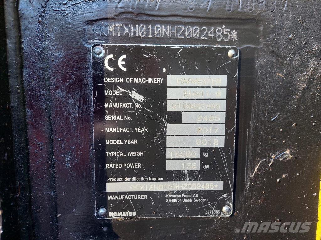 Komatsu 911 حصادات