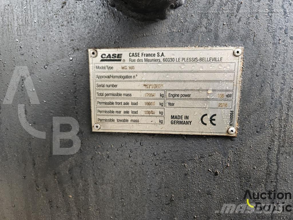 CASE WX 165 حفارات بعجل