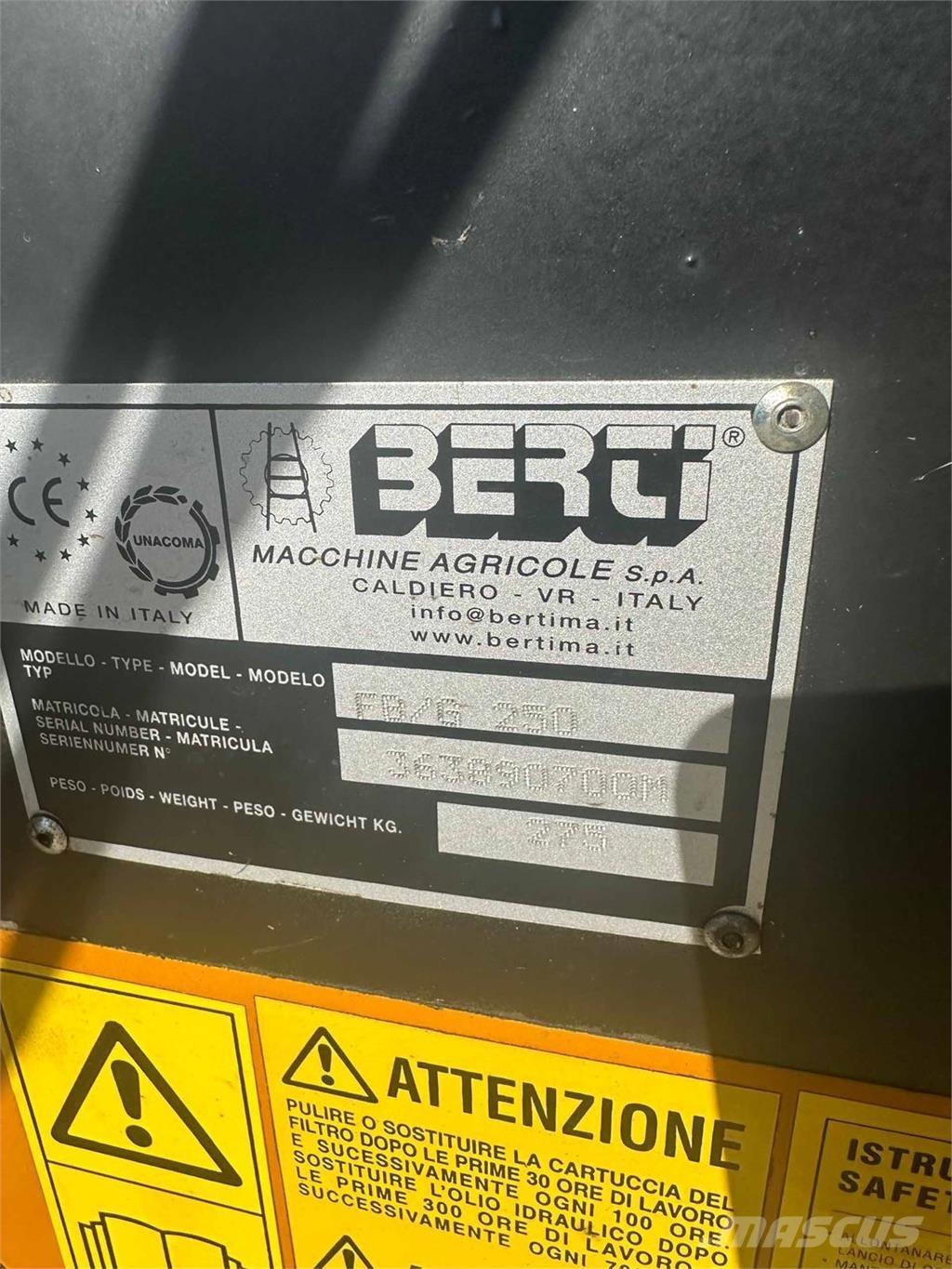 Berti FB/G 250 قواطع التحوط
