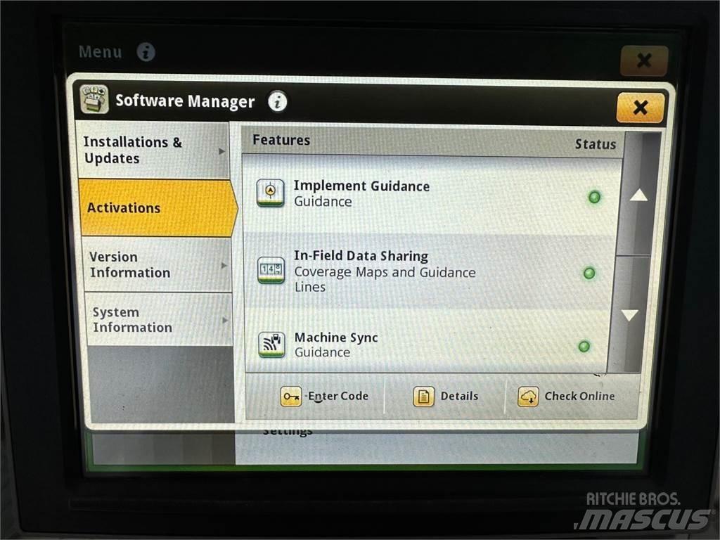John Deere 8RX 410 الجرارات
