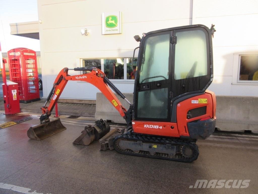 Kubota KX018-4 حفارات زحافة