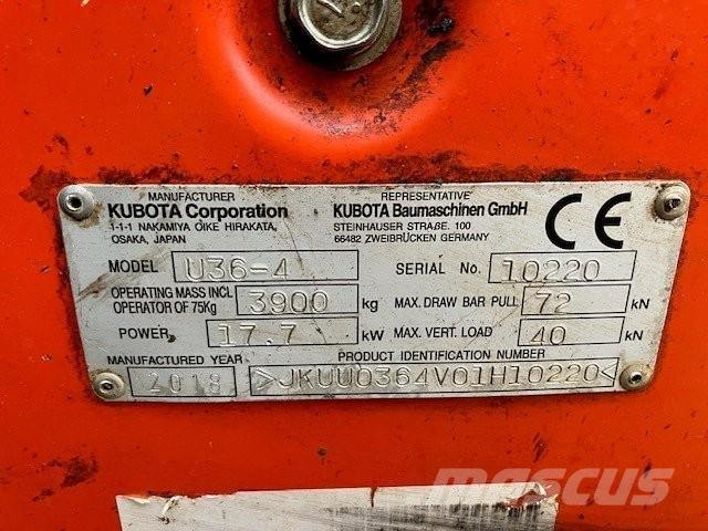 Kubota U36-4 حفارات زحافة