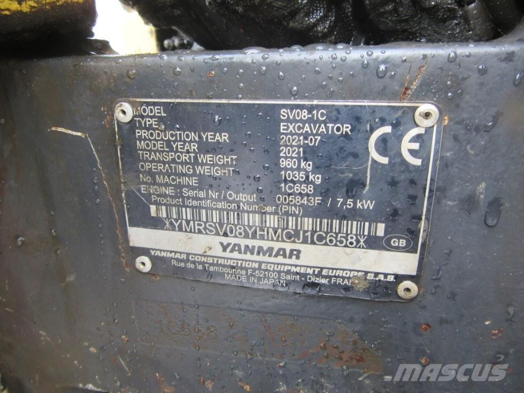 Yanmar SV08 حفارات زحافة