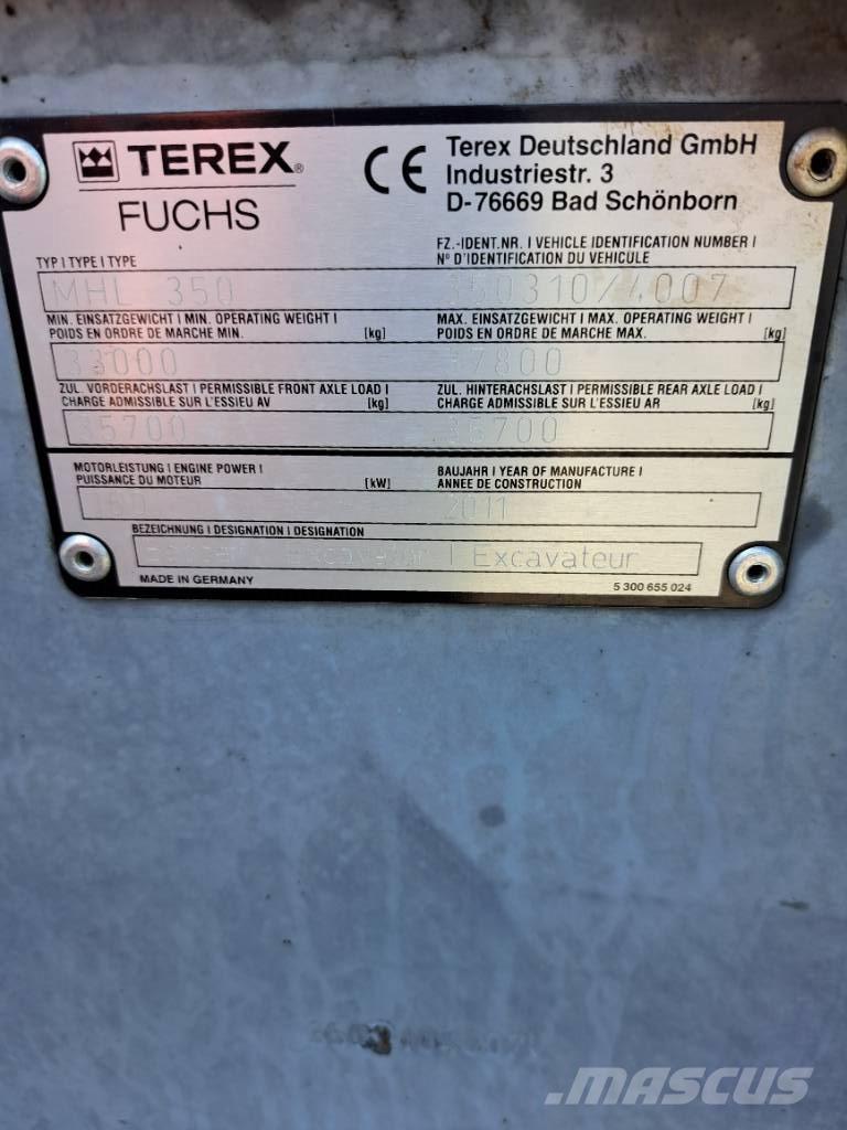 Fuchs MHL 350 E مناولات المخلفات / مناولات صناعية