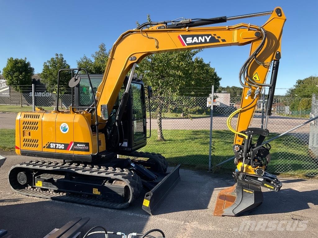 Sany SY 75 C pro حفارات وسط 7 طن - 12 طن