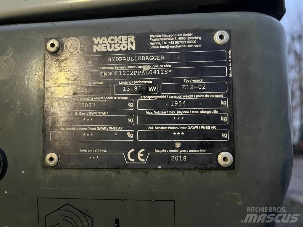 Wacker Neuson ET 18 حفارات صغيرة أقل من 7 طن (حفارات صغيرة)