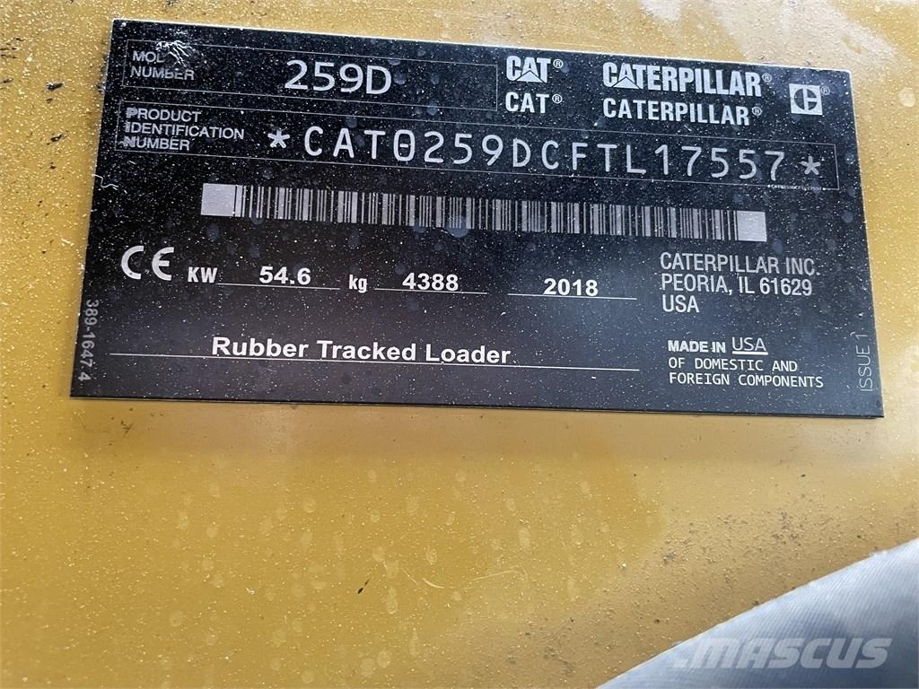 CAT 259D HF لوادر انزلاقية التوجيه