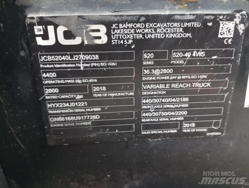 JCB 520-40 مناولات متداخلة