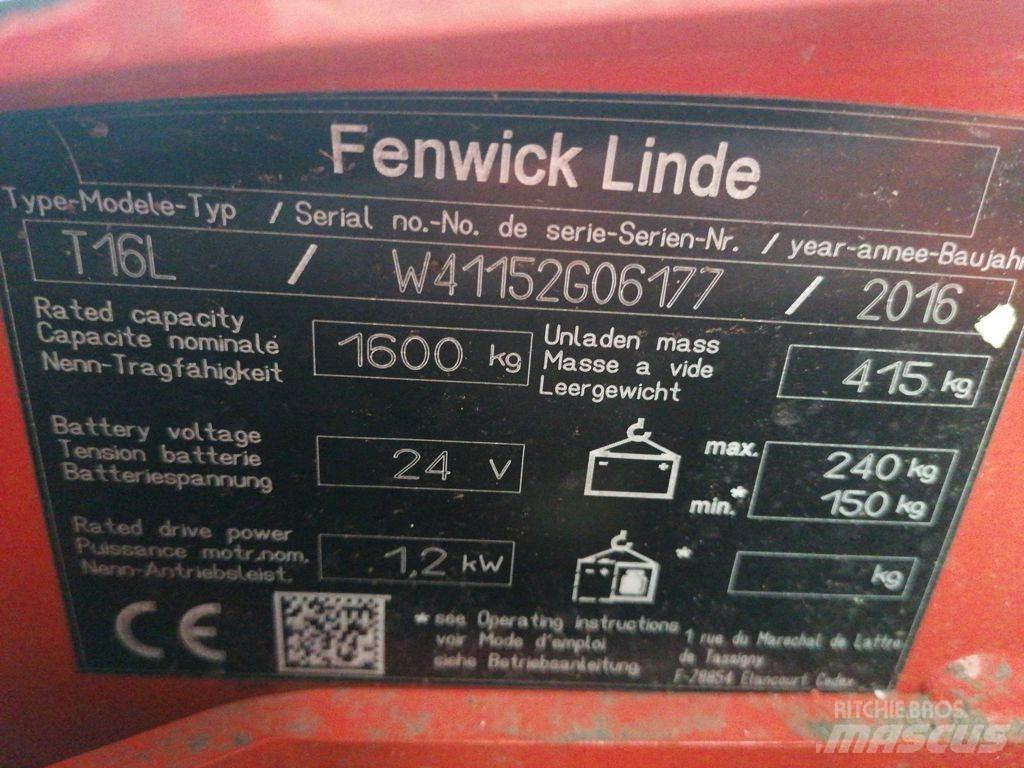 Linde T16L معدات الرفع منخفض المستوى