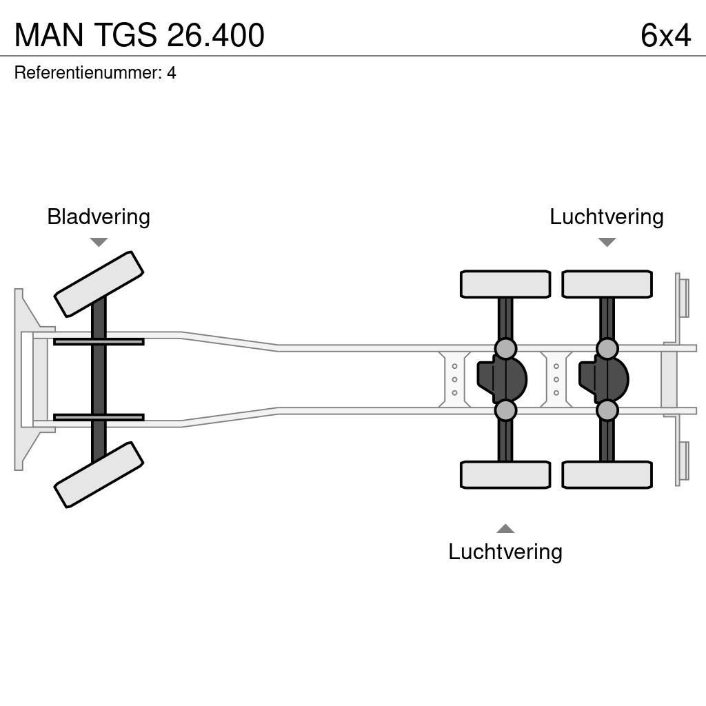 MAN TGS 26.400 شاحنات الرافعات الخطافية