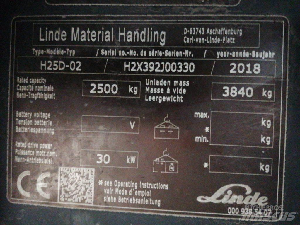 Linde H25D-02 شاحنات الديزل