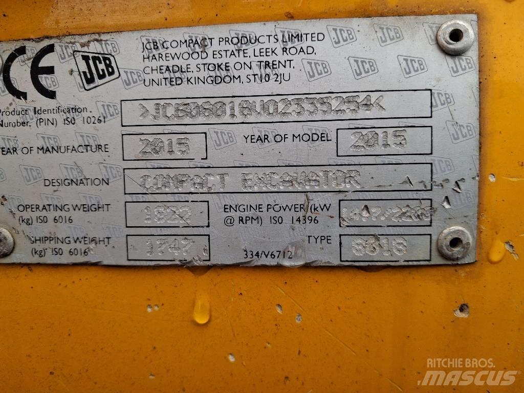 JCB 8018 CTS حفارات صغيرة أقل من 7 طن (حفارات صغيرة)