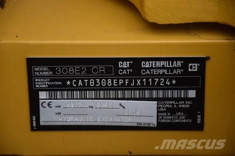 CAT 308 E2CR حفارات وسط 7 طن - 12 طن