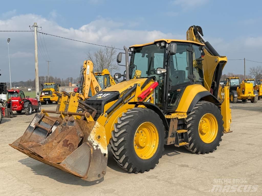 CAT 434 F 444 لوادر ذات جرافات عكسية