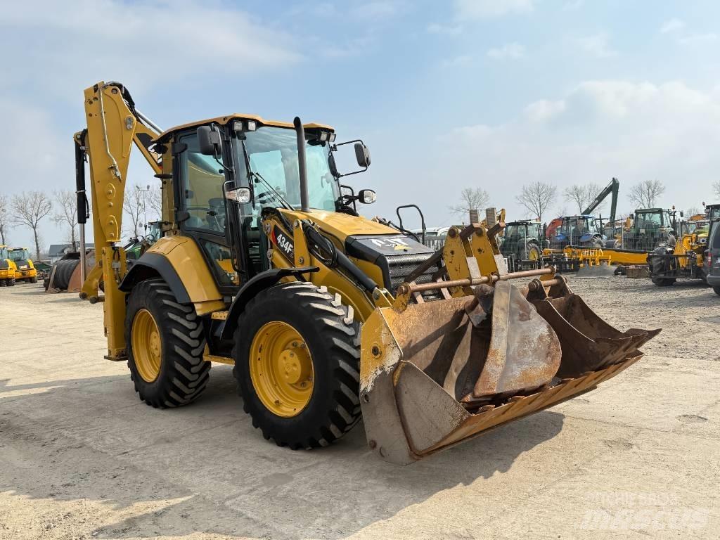 CAT 434 F 444 لوادر ذات جرافات عكسية