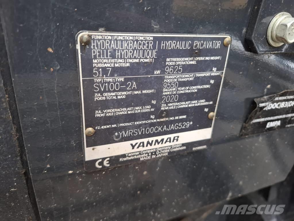 Yanmar SV 100-2A حفارات وسط 7 طن - 12 طن