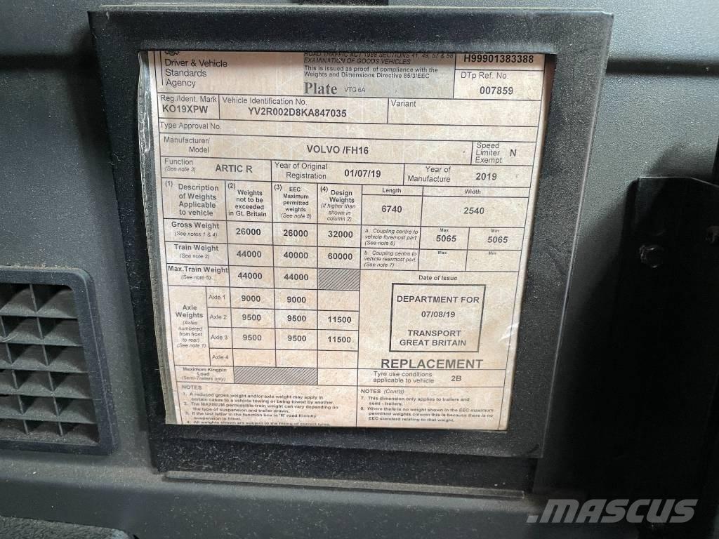 Volvo FH 16 650 وحدات الجر