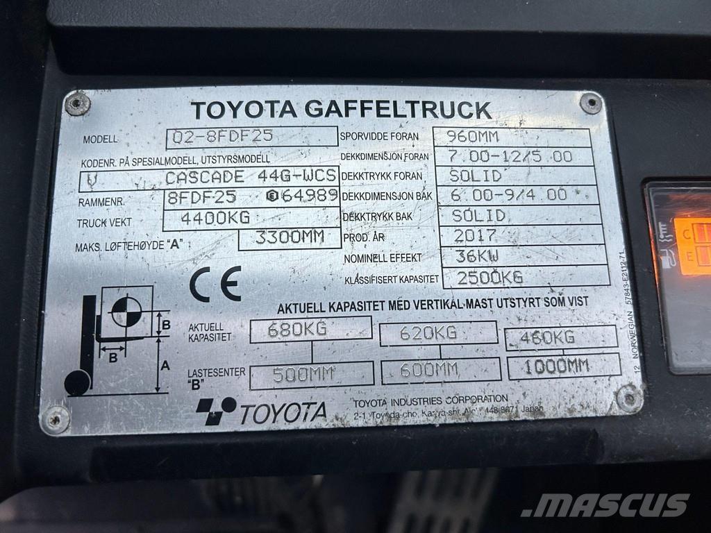 Toyota 02-8 FDF25 شاحنات الديزل