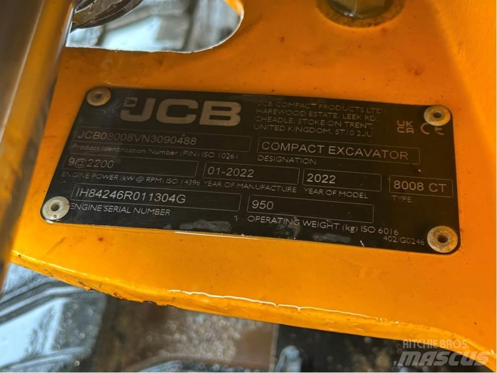JCB MICRO 8008 حفارات صغيرة أقل من 7 طن (حفارات صغيرة)